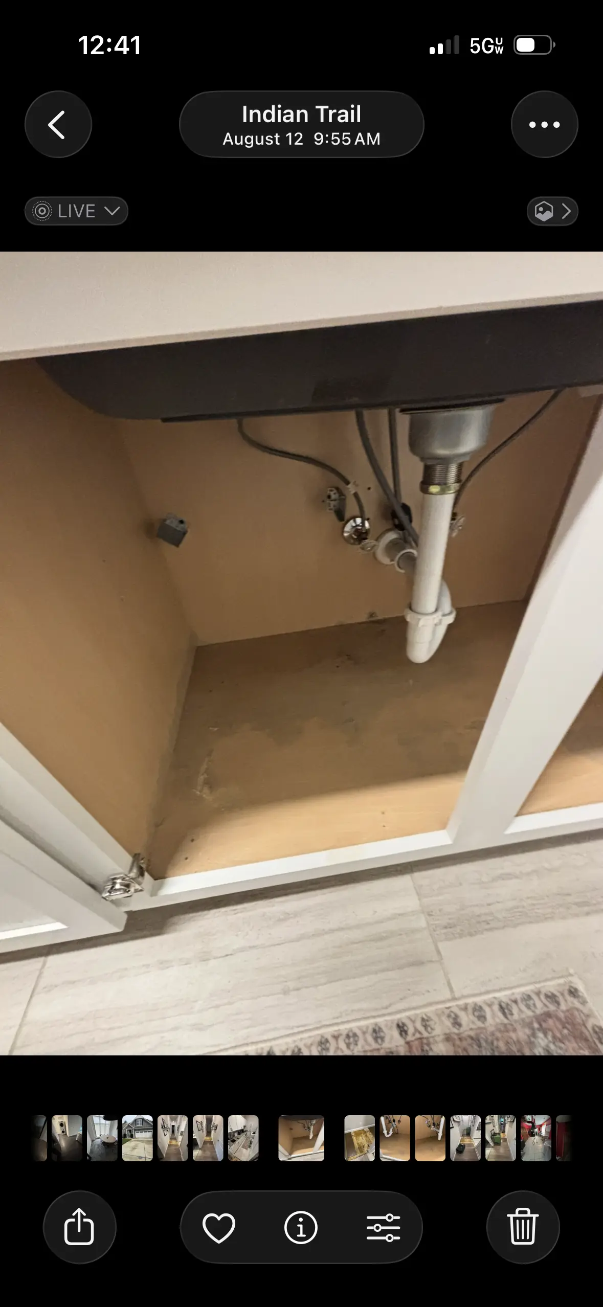 Severe mold behind wall with plumbing in Charlotte